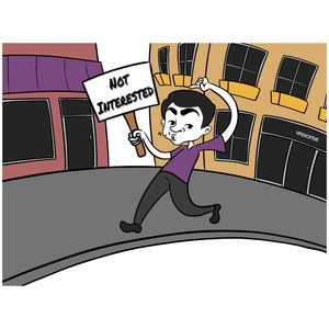 Not Interested VinDicktive Mens White 50/50 Short Sleeve T Shirt XL